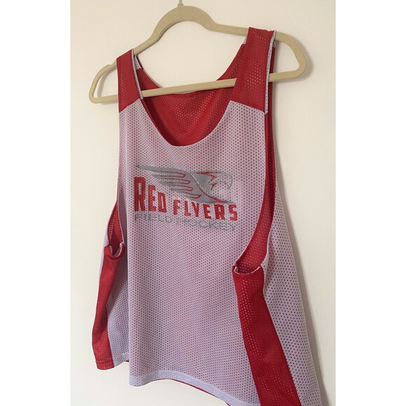 Augusta Sportswear Red Flyers Field Hockey Reversible Red White Jersey Sz L/XL - Picture 4 of 10